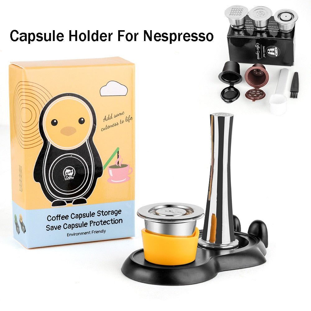 iCafilas Nespresso Reusable Refillable Capsule Pods Compatible With Nespresso Inissia capsula image 32