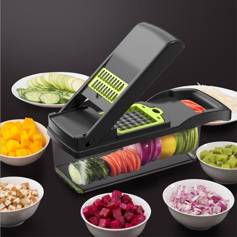 Mandoline Multifunctional Vegetable Fruit Slicer and Grater Kitchen Tool with Drain Basket image 0