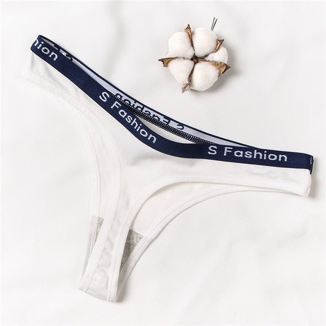 Women Cotton Lingerie Panties - White, M image