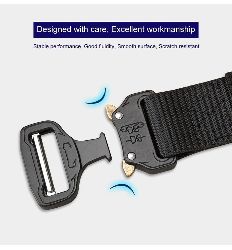 Tactical Belt | New Nylon Army Belt | Men Molle Military SWAT Combat Belts | Knock Off Emergency Survival Belt image 7