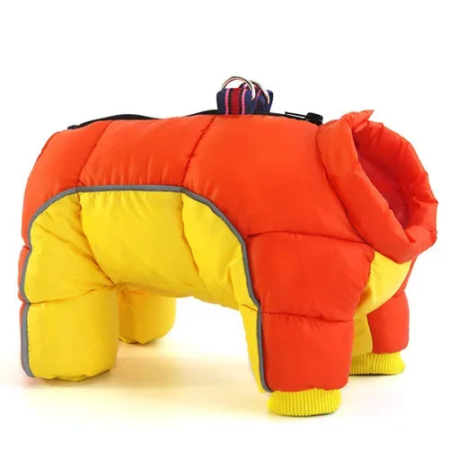 Winter Dog Clothes | Warm Cotton Apparel for Small Dogs - orange, 6XL 26 image