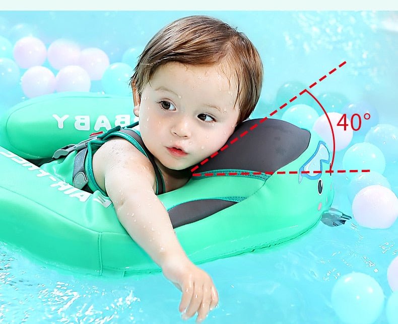Solid Non-inflatable Baby Swimming Ring Float Swim Trainer Sunshade image 50