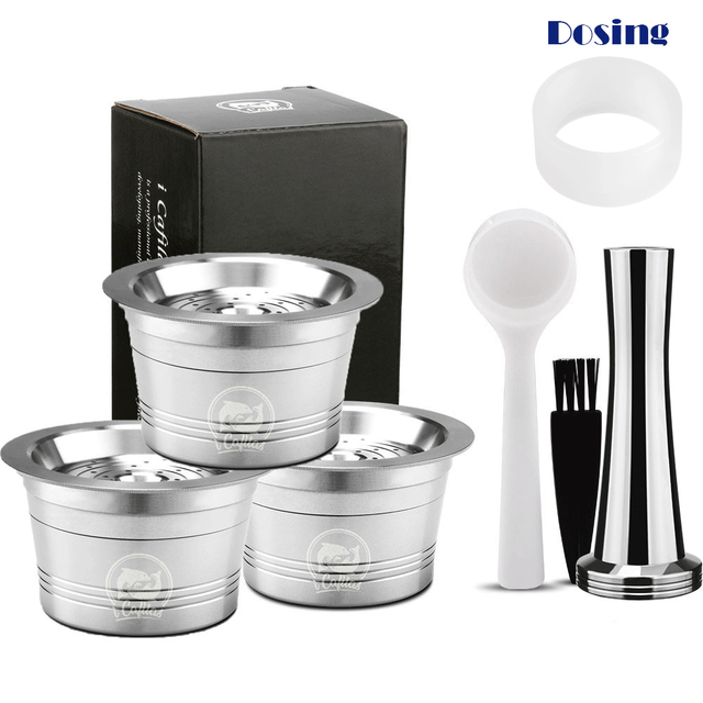 ICafilas stainless steel reusable Cafissimo coffee capsule Cafeteira filter, suitable for Caffitaly and Tchibo classic machines image 0