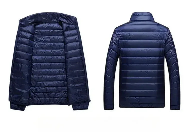 Ultra-Light Waterproof White Duck Down Jacket for Men | Casual & Portable Outdoor Winter Coat image 12