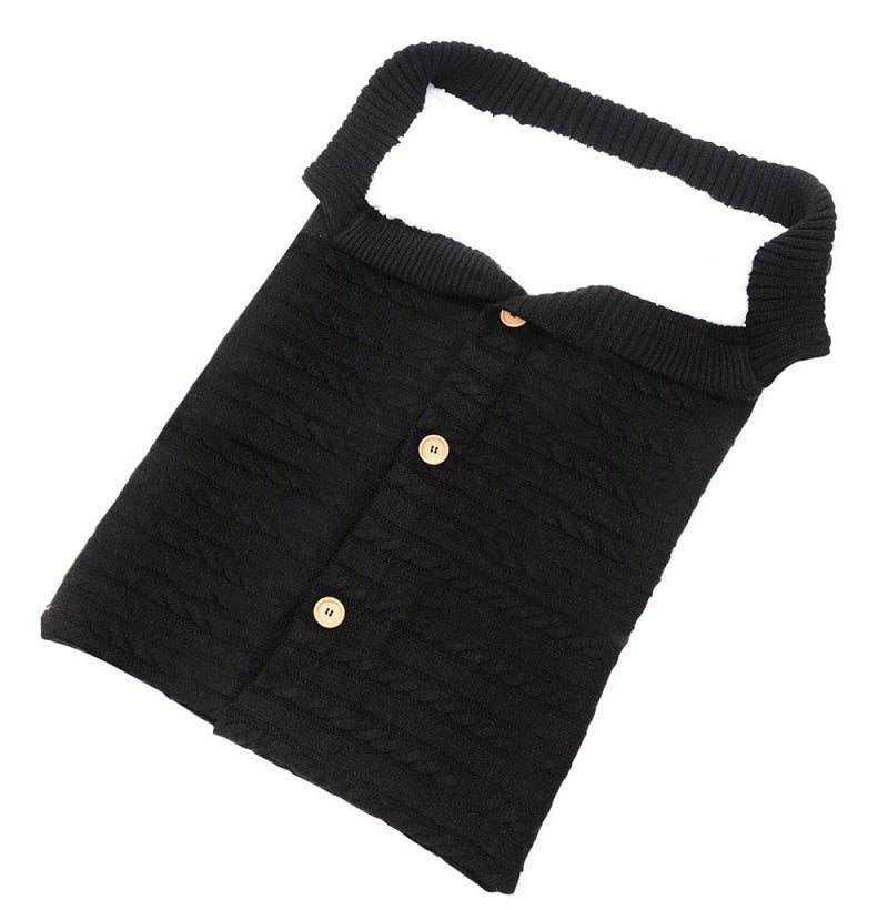 Newborn Baby Winter Warm Sleeping Bag ‚Äì Infant Button Knit Swaddle Wrap & Toddler Blanket Stroller Wrap image 32