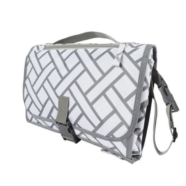 Waterproof Multifunction Portable Travel Baby Folding Diaper Bag - 3 in 1 image 35