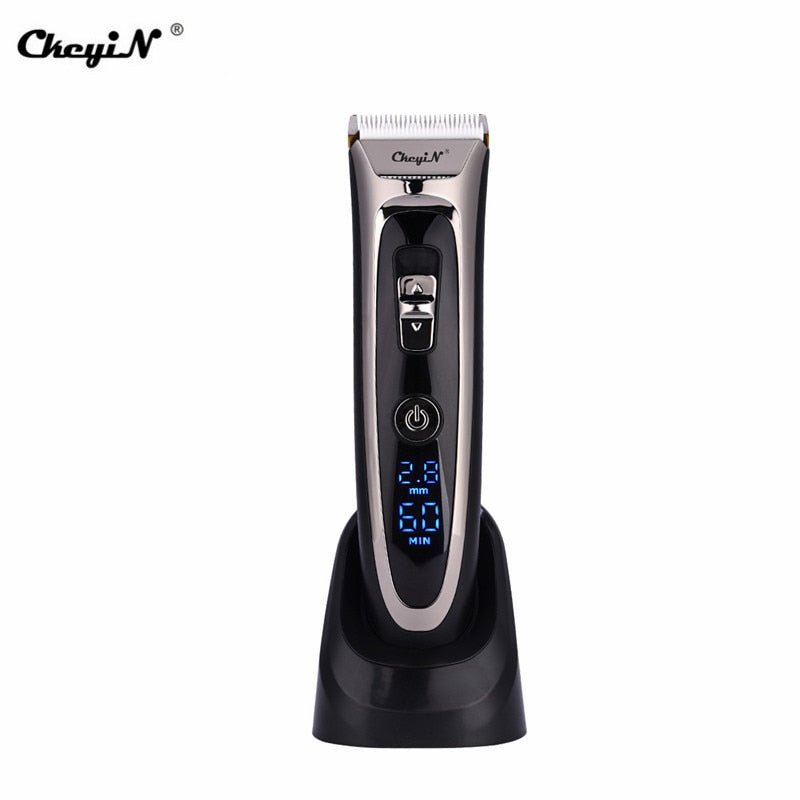 Professional Digital Rechargeable Cordless Hair Clipper and Trimmer image 1