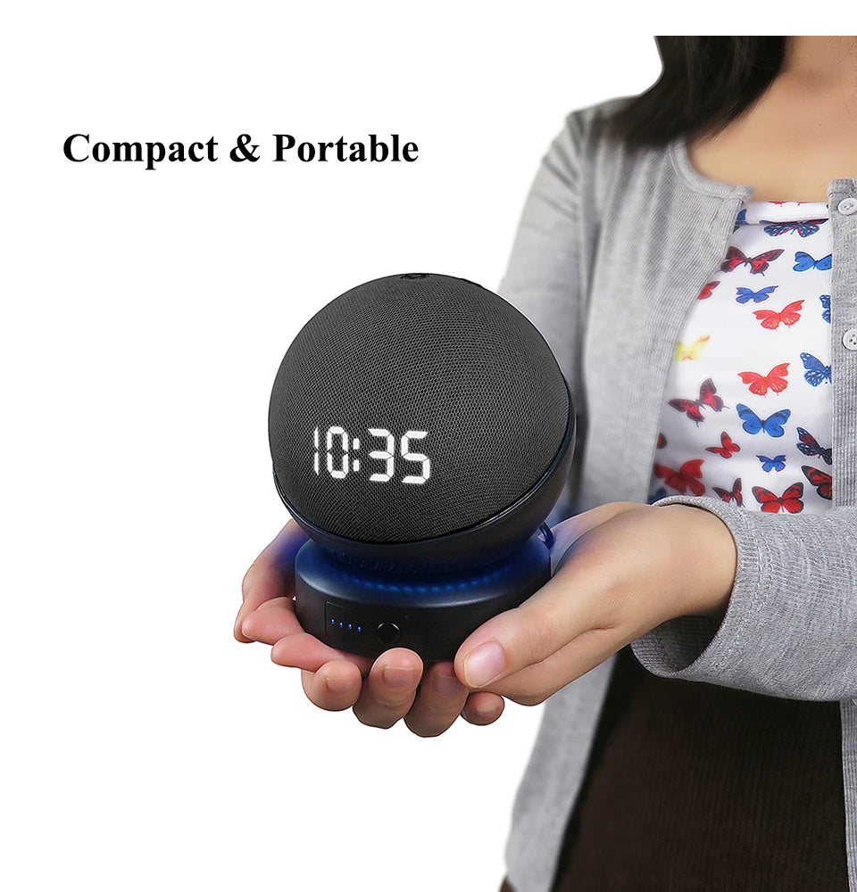 Echo Dot 5 Battery Base for 4th Gen | Portable Power in Blue, White, Black image 13