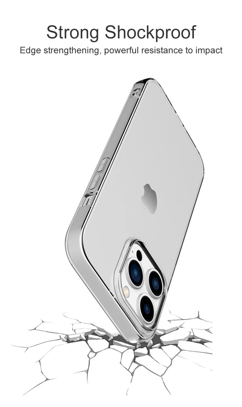 Ultra-Thin Clear Silicone Case for iPhone 15/14/13/12/11 Pro & More ‚Äì Slim Back Cover image 7