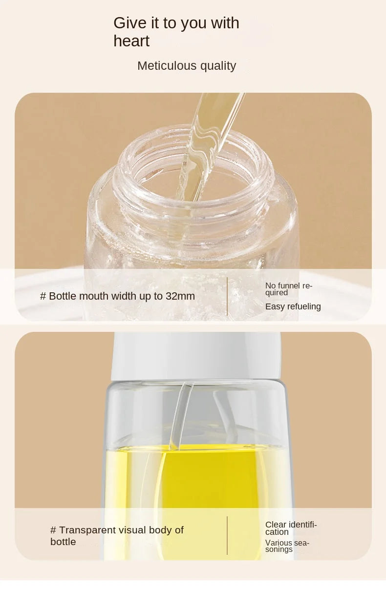 Oil Spray Bottle ‚Äì 200/300/500 ML Edible Olive Oil Spray Pot for Kitchen, Air Fryer, and Household Use image 19