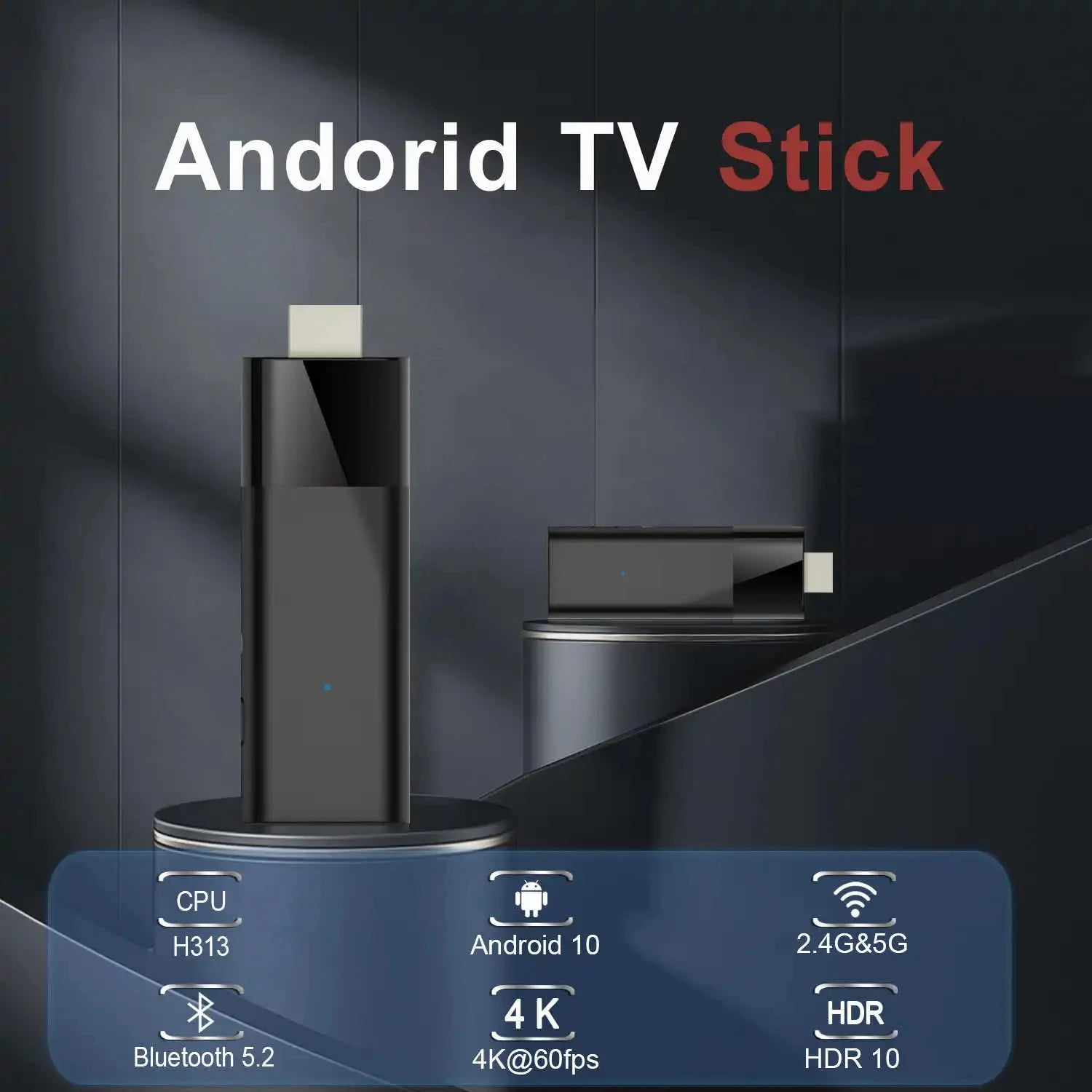 Q6 Android 10 TV Stick HDR Set Top OS 4K 1080P WiFi 6 2.4/5.8G Smart TV Sticks For Google YouTube NETFLIX Network Media Player image 10