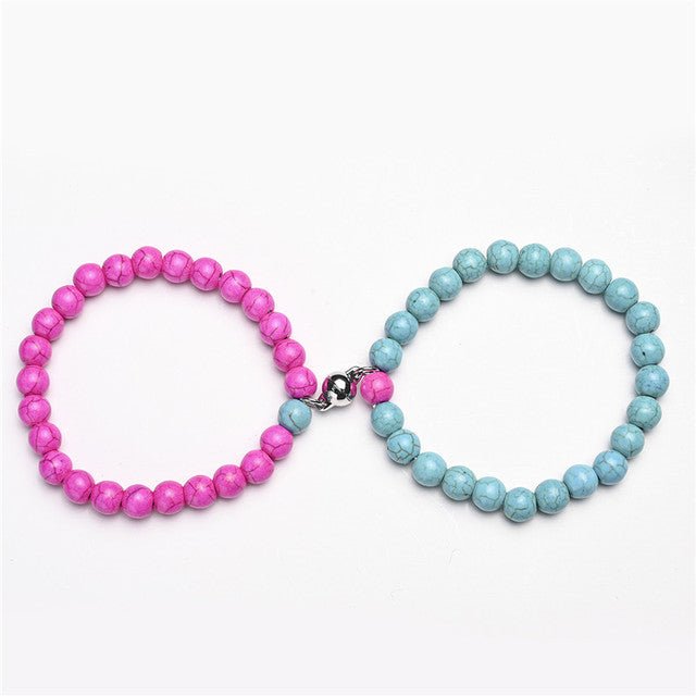 2Pcs/Set Couples Classic Natural Stone Beaded Bracelets image 19