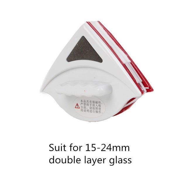 Handheld Portable Double Sided Magnetic Window and Glass Cleaning Brush - 15-24mm image