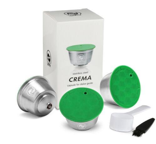 STAINLESS STEEL Metal Reusable Dolce Gusto Capsule Compatible with Nescafe Coffee Machine Refillable Dolci Filter Dripper Tamper image 8