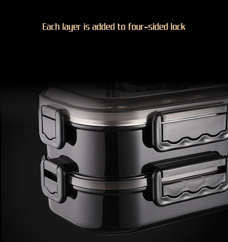 Lunch Box For Men Stainless Steel Bento Box Japanese Style Office Worker Portable Lunchbox Student Style Microwave Tableware image 10