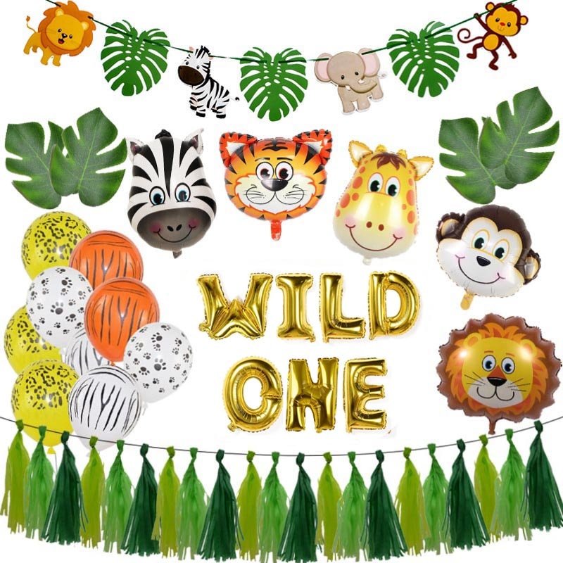 Baby Shower Animal Balloons | Birthday Jungle Party Balloon | Wedding Party Decor | Kid Birthday Balloon image 0