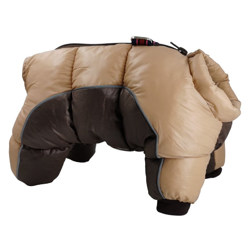 New Dog Clothing | Autumn and Winter Pet Camo Cotton Coat Waterproof and Cold Resistant Dog Coat Jacket Four Legged Cotton Coat image 13