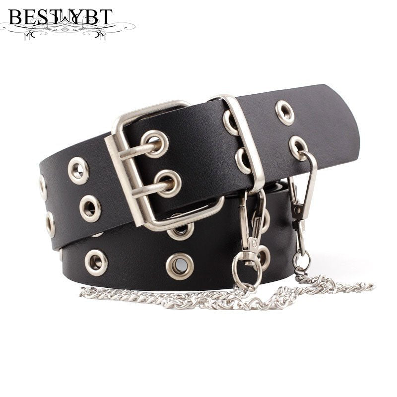 YBT Women Leather Pin Buckle Belt image 1