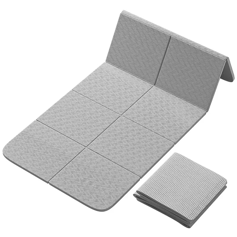 Foldable Eco-Friendly TPE Yoga Mat – Double-Sided Non-Slip Travel Mat for Yoga, Pilates & Floor Workouts image 0