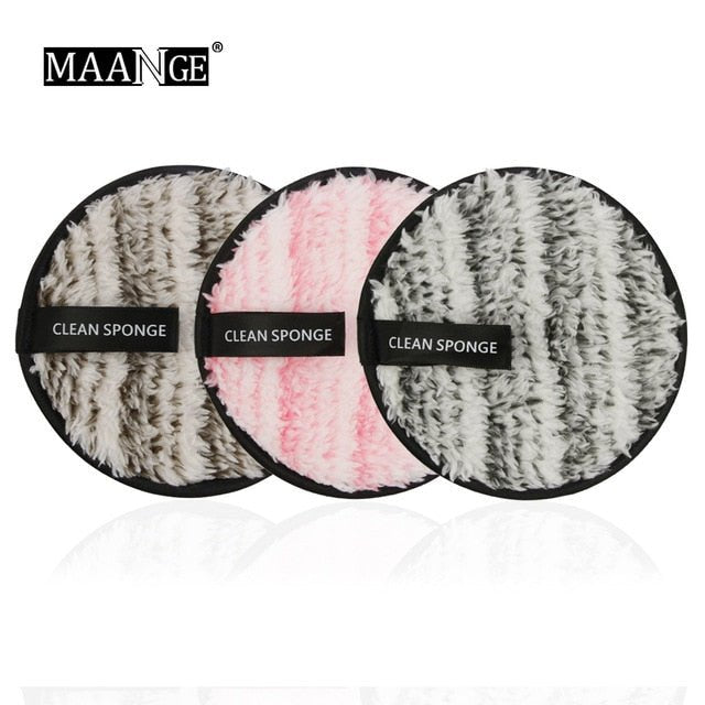 Facial Cleansing Microfiber Cloth Pads | Cotton Facial Makeup Remover Puff image 15