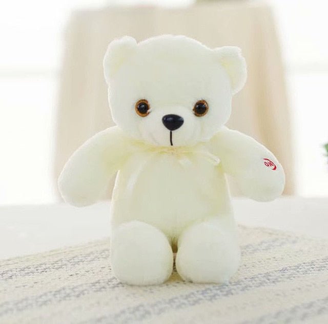 Luminous 30/50/80cm Creative Light Up LED Teddy Bear - 30cm white LED image