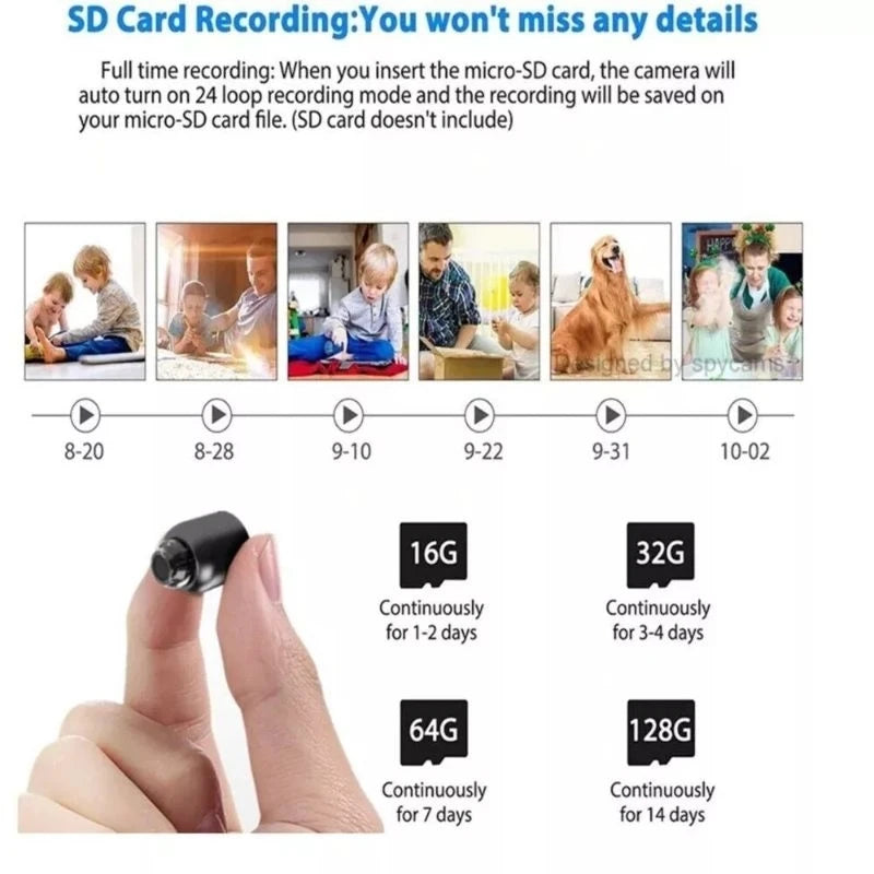 NEW X5 Mini HD 1080P Wireless Wi-Fi Camera ‚Äì Compact, with Cyclic Recording for Home & Outdoor Camping image 4