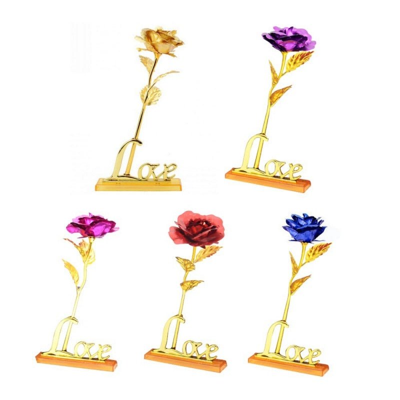 24K Foil Plated Golden Rose image 43