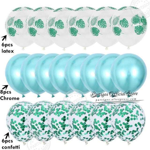 20pcs Confetti Chrome Birthday Party Decors Wedding Decoration New Year Balloon Set image