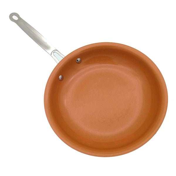 Non-stick Copper Frying Pan with Ceramic Coating - 10 inches round image
