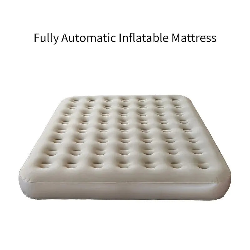 Luxury Inflatable Glamping Mattress – Thickened 2-Person PVC Camping Bed with Built-In Pump image 2