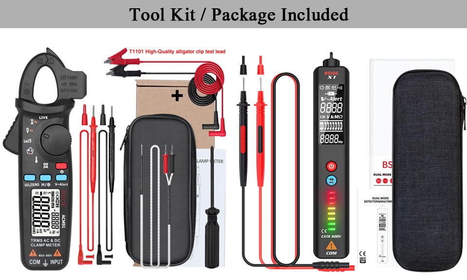High-Precision Digital Clamp Meter – T-RMS Multimeter for DC/AC, Voltage, Temp, and More image 8