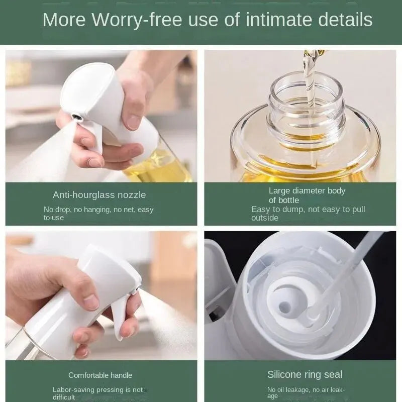 Oil Spray Bottle ‚Äì 200/300/500 ML Edible Olive Oil Spray Pot for Kitchen, Air Fryer, and Household Use image 4