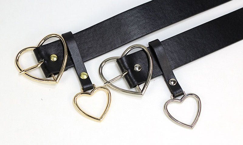 Best YBT Women Belt | PU Leather Metal Heart Pin Buckle Belt | Waistband Women Belt image 10