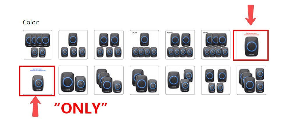 CACAZI Wireless Waterproof Doorbell – 60 Chimes, 110dB Loud, with Remote Control image 32