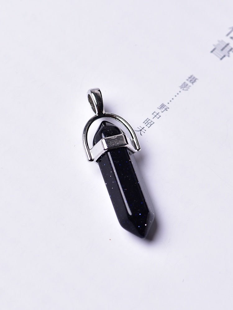 1PC Natural Amethyst Rose Quartz Crystal Point Pendant image 6