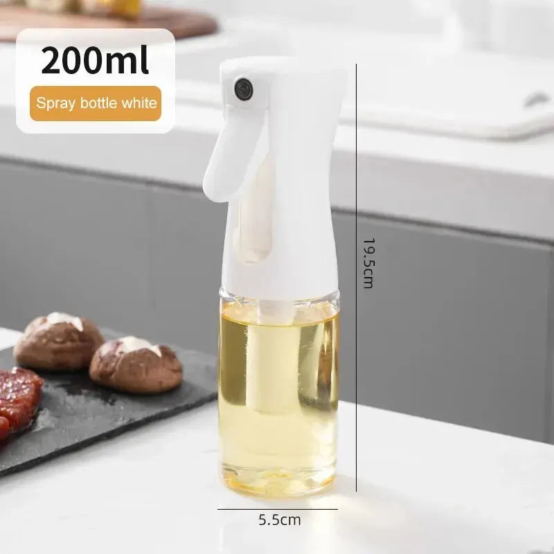 Oil Spray Bottle ‚Äì 200/300/500 ML Edible Olive Oil Spray Pot for Kitchen, Air Fryer, and Household Use - 1pc 200ml white image