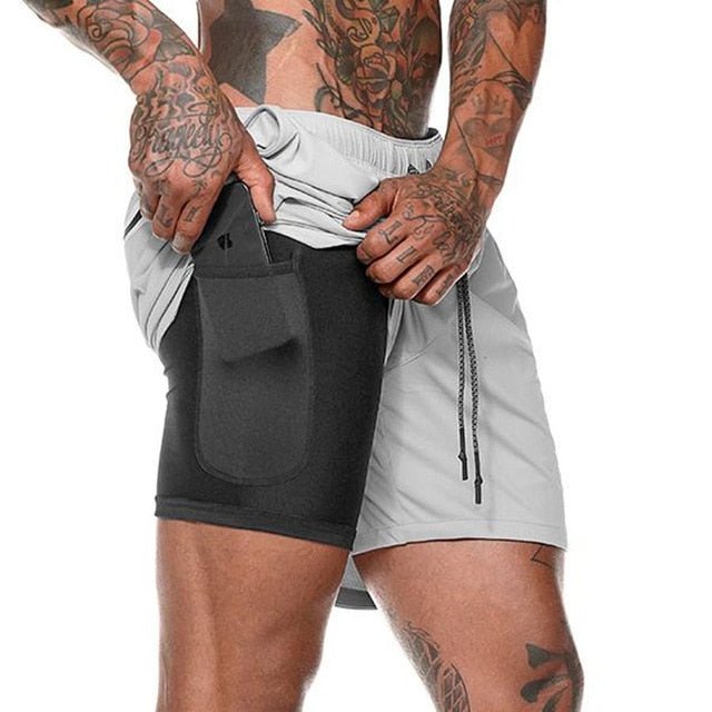 Mens 2 in 1 Running Jogging and Leisure Shorts image 23