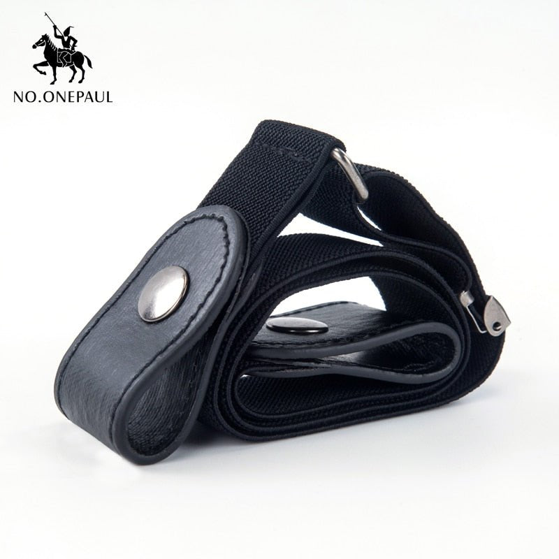 NO.ONEPAUL Jeans Women's punk style buckle-free belt | Slim Sports Trendy comfortable Elastic No-buckle Belt image 7