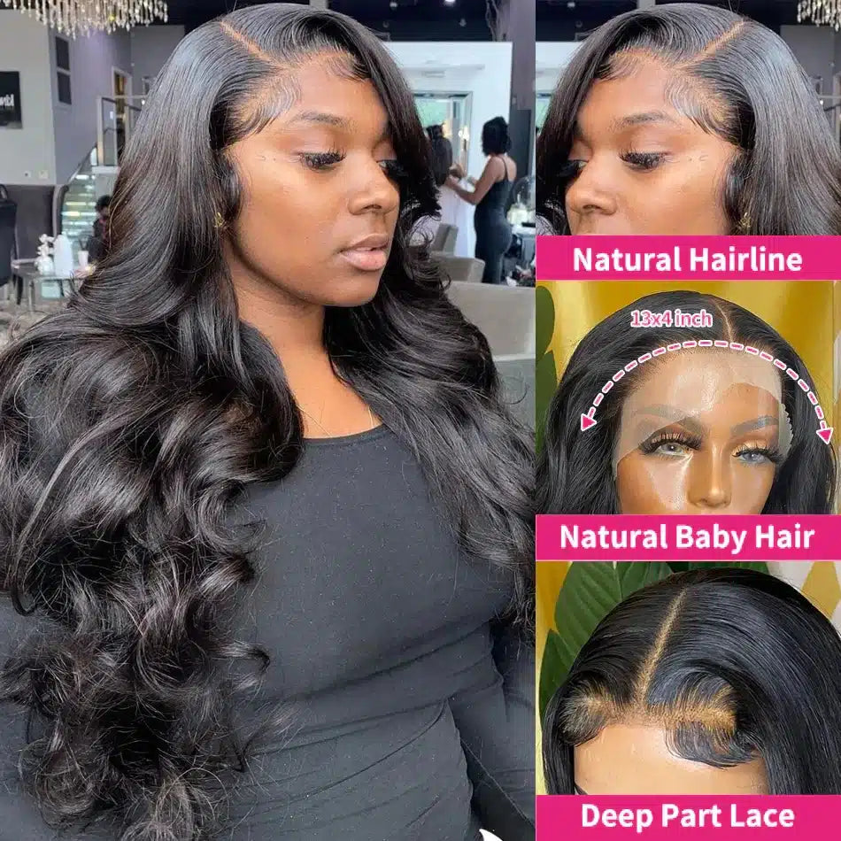 Wear & Go Glueless Brazilian Body Wave 13x6 HD Lace Wig ‚Äì Pre-Plucked, Ready-to-Wear Human Hair for Effortless Style image 3