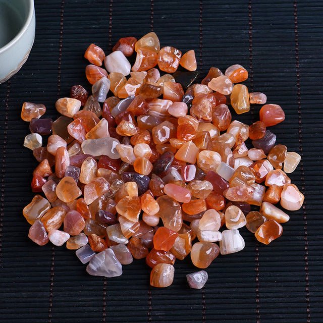 50g Natural Quartz Stones | Crystal mini rock mineral Specimen | Aquarium Stone Home decoration Craft - agate image