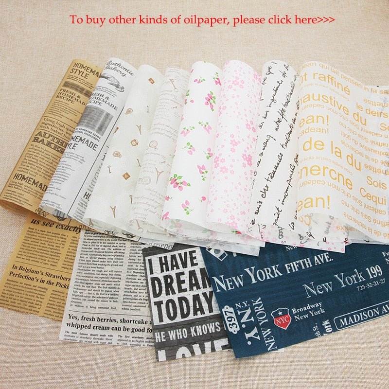 50Pcs/Lot Wax Paper Food Grade Grease Paper Food Wrappers |Wrapping Paper For Bread Sandwich Burger Fries | Oilpaper Baking Tools image 32