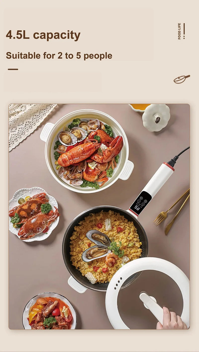 Smart Electric Multi-function Electric Pot Steamer Non-stick Fry Pan image 16