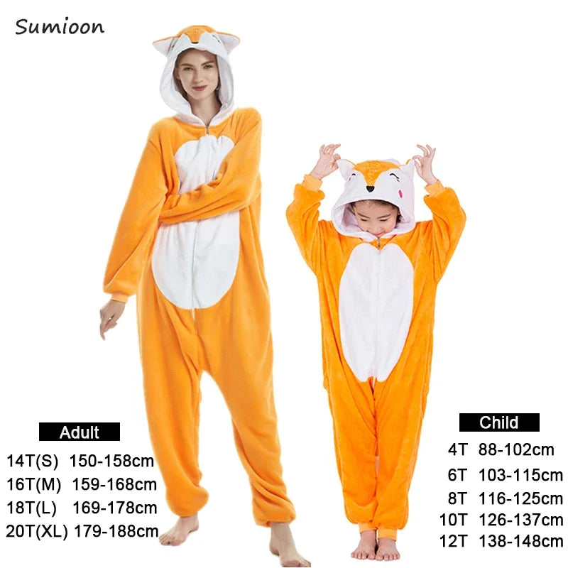 Kigurumi Unicorn Pajamas ‚Äì Kids‚Äô Animal Onesies for Boys & Girls, Warm Winter Homewear image