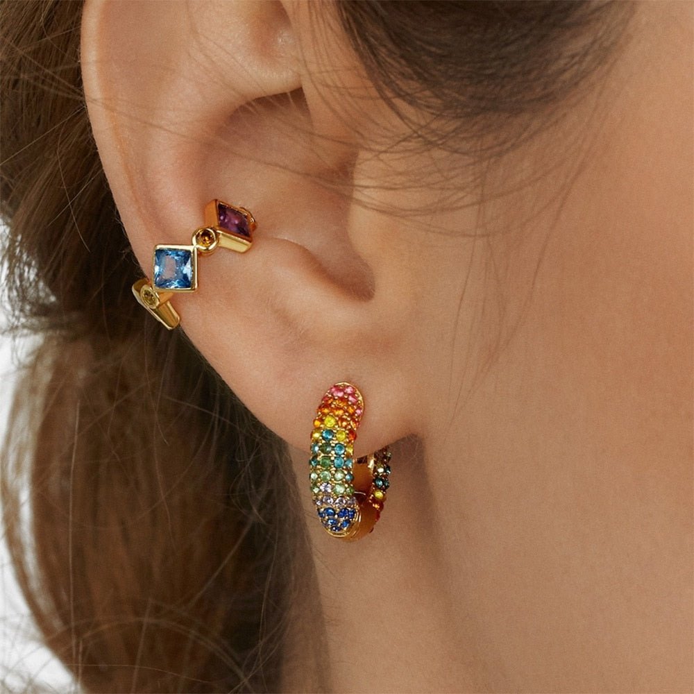 Bohemian Imitation Trendy Small Clip No-Piercing Earrings Cuff For Women and Girls image 6