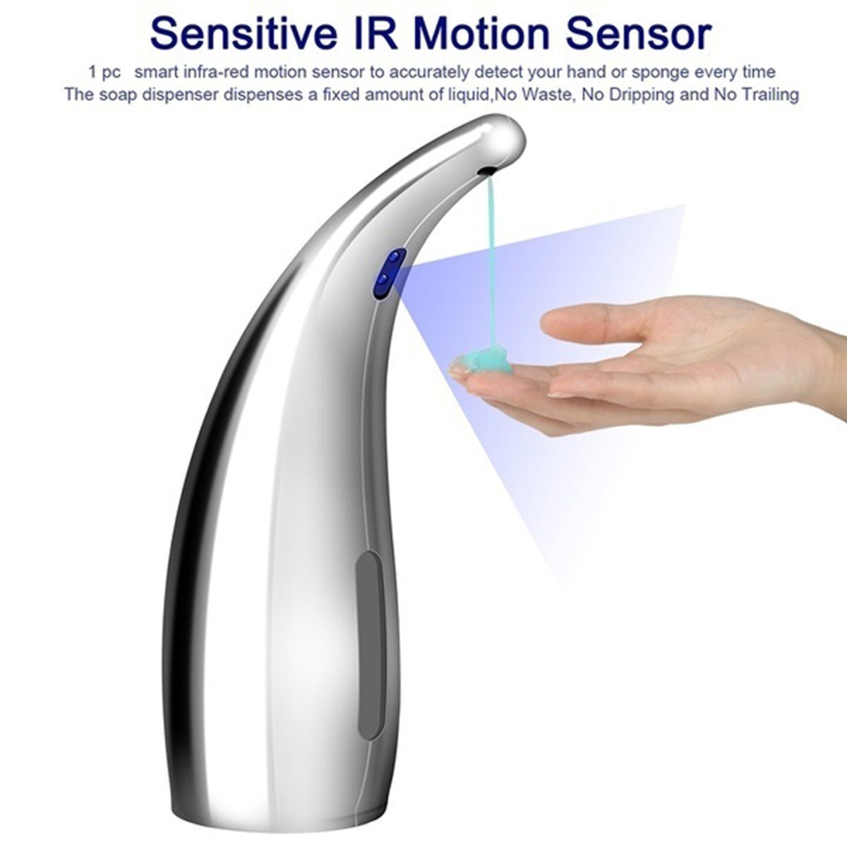 300ML Automatic Infrared Sensor Touchless Liquid Soap Dispenser For Kitchen Bathroom image 2
