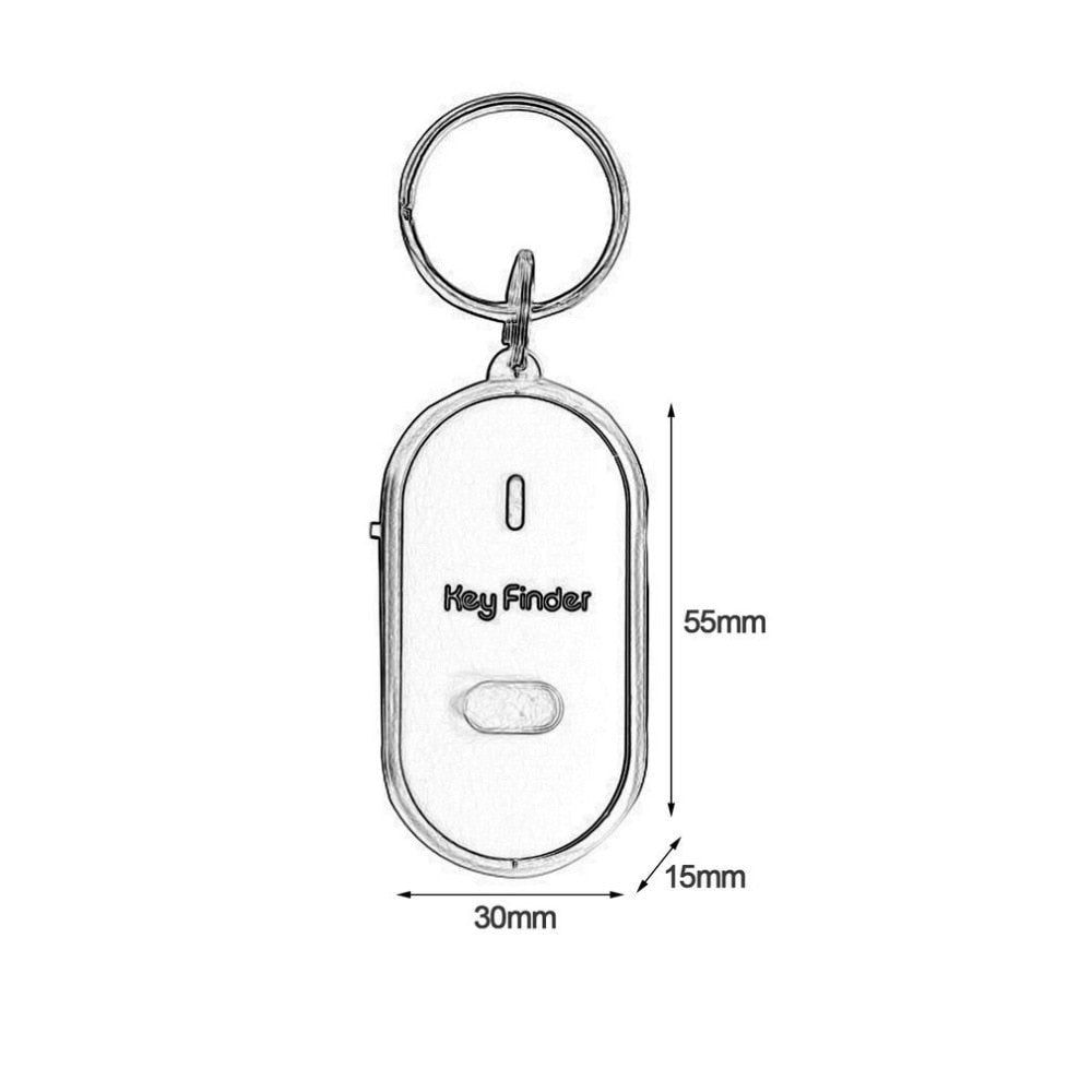 LED Whistle Key Finder Flashing Beeping Sound Control Alarm Anti-Lost Key Locator Finder Tracker with Key Ring image 14