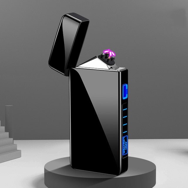 New Double Plasma Windproof Electric Arc Cigarette Lighter image 17