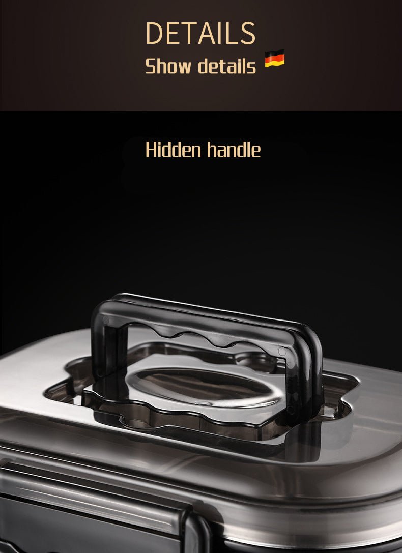 Lunch Box For Men Stainless Steel Bento Box Japanese Style Office Worker Portable Lunchbox Student Style Microwave Tableware image 12