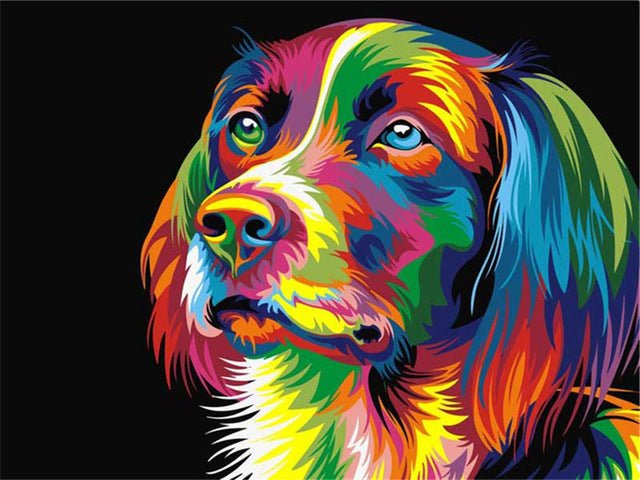 Oil Painting By Numbers Canvas Pictures Set Animals 50x40cm image 0