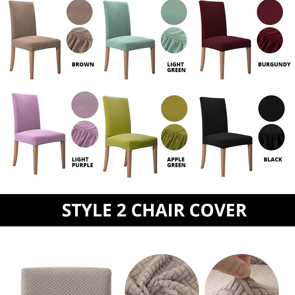 Elegant Jacquard Spandex Dining Chair Cover ‚Äì Stretch Fit for Weddings & Events image 12